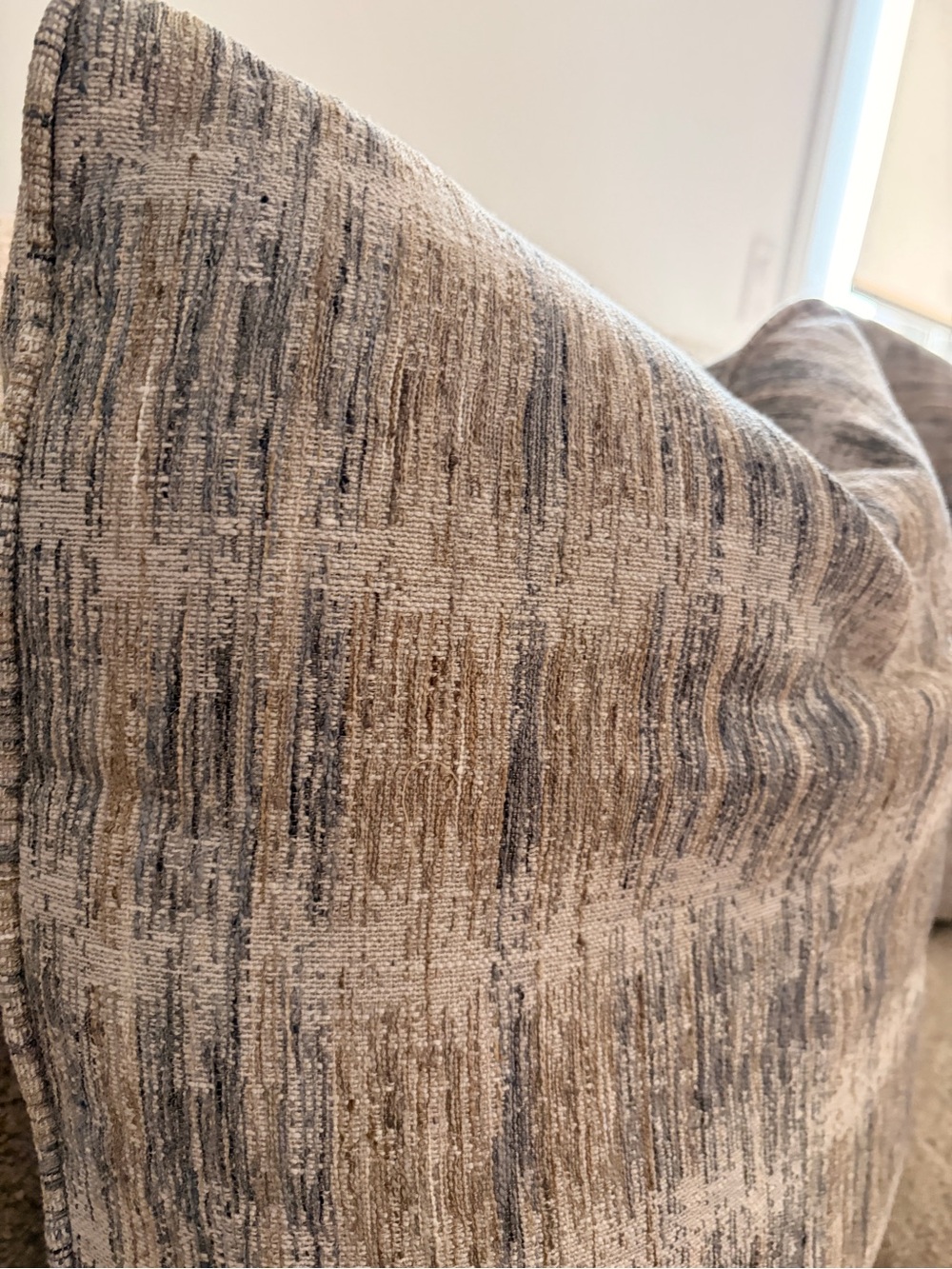 Neutral Textured Accent Pillow Set in Beige and Gray - Picture 3 of 6